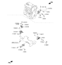 Diagram for Hyundai Santa Fe Engine Mount Bracket - 21830-2W400