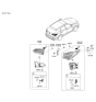 Diagram for 2016 Hyundai Santa Fe Sport Tail Light - 92402-4Z500