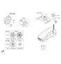 Diagram for 2018 Hyundai Santa Fe Sport Spare Wheel - 52910-2W210