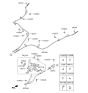 Diagram for 2013 Hyundai Santa Fe Parking Brake Cable - 59750-4Z500