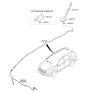 Diagram for 2018 Hyundai Santa Fe Sport Antenna - 96210-4Z290-SWP