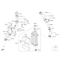 Diagram for Hyundai Santa Fe Sport Intercooler - 28270-2G350