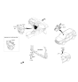 Diagram for Hyundai Santa Fe Sport A/C Switch - 97250-4ZAA0-U4X