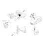 Diagram for 2017 Hyundai Santa Fe Sport Blower Control Switches - 97250-4ZAA0-U4X