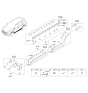 Diagram for 2013 Hyundai Santa Fe Sport Door Moldings - 87732-4Z000