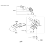 Diagram for Hyundai Santa Fe Sport Air Duct - 28130-B8950