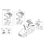 Diagram for 2017 Hyundai Santa Fe Sport Dome Light - 92800-2W500-VYN