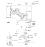 Diagram for Hyundai Control Arm Bushing - 54551-C5000