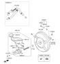 Diagram for 2017 Hyundai Santa Fe Sport Brake Booster Vacuum Hose - 59120-A1200