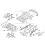 Diagram for Hyundai Santa Fe XL Front Cross-Member - 65200-2W000