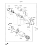 Diagram for 2016 Hyundai Sonata Starter Motor - 36100-2G210