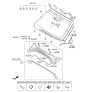 Diagram for 2013 Hyundai Santa Fe Sport Windshield - 86110-4Z002