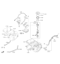 Diagram for 2014 Hyundai Santa Fe Sport Crankcase Breather Hose - 31456-4Z000