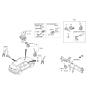 Diagram for Hyundai Santa Fe Sport Door Lock Cylinder - 81905-4Z140