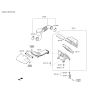 Diagram for Hyundai Santa Fe Sport Air Intake Coupling - 28130-4Z700