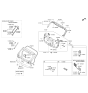 Diagram for Hyundai Tailgate Lock Actuator Motor - 81230-3Z000