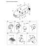 Diagram for 2014 Hyundai Santa Fe Sport Car Speakers - 96340-4Z200