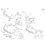 Diagram for 2016 Hyundai Santa Fe Sport Bumper - 86611-4Z500