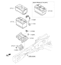 Diagram for 2018 Hyundai Santa Fe Sport Battery Tray - 37150-C6000