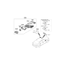 Diagram for 2016 Hyundai Sonata Car Mirror - 87610-C2070