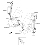 Diagram for 2015 Hyundai Sonata Seat Belt - 88810-C2000-TTX