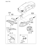 Diagram for Hyundai Sonata Light Socket - 92450-C2100