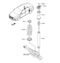 Diagram for 2016 Hyundai Sonata Shock Absorber - 55310-C2100