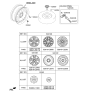 Diagram for 2017 Hyundai Sonata Wheel Cover - 52960-C1300