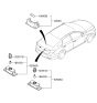 Diagram for Hyundai Sonata Hybrid Light Socket - 92550-2G000