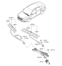 Diagram for 2016 Hyundai Sonata Hybrid Wiper Blade - 98360-3S000