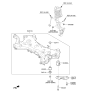 Diagram for 2015 Hyundai Sonata Front Cross-Member - 62405-C2050