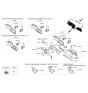 Diagram for 2015 Hyundai Sonata Steering Column Cover - 84850-C2000-TRY