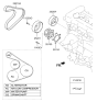 Diagram for Hyundai Water Pump - 25100-2GTB0