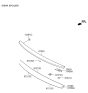 Diagram for Hyundai Sonata Spoiler - 87251-C2000