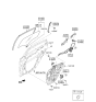 Diagram for 2017 Hyundai Sonata Window Run - 83540-C2000