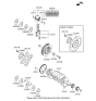 Diagram for Hyundai Santa Fe Crankshaft - 23111-2G230