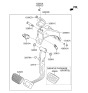 Diagram for Hyundai Brake Pedal - 32810-C1100