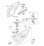 Diagram for Hyundai Sonata Hybrid Power Window Switch - 93580-C1000