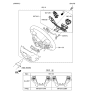 Diagram for 2015 Hyundai Sonata Cruise Control Switch - 96700-C1510