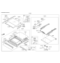 Diagram for 2017 Hyundai Sonata Hybrid Sunroof - 81630-C1000