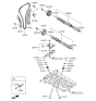 Diagram for 2010 Hyundai Sonata Timing Chain Tensioner - 24410-2G800