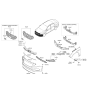 Diagram for Hyundai Sonata Grille - 86561-C2000