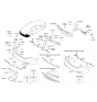 Diagram for Hyundai Sonata Bumper - 86611-C2000