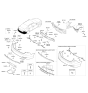 Diagram for Hyundai Sonata Parking Assist Distance Sensor - 95720-C1000-VU8