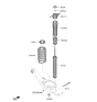 Diagram for 2023 Hyundai Elantra Shock And Strut Mount - 55310-AA000