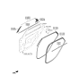 Diagram for 2021 Hyundai Elantra Door Moldings - 83850-AA000