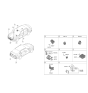 Diagram for 2022 Hyundai Elantra Parking Assist Distance Sensor - 99110-BY000