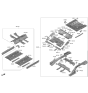 Diagram for 2021 Hyundai Elantra Front Cross-Member - 65610-BY000