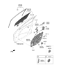 Diagram for Hyundai Elantra N Door Latch Assembly - 81310-AA000