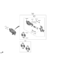 Diagram for 2021 Hyundai Elantra Brake Caliper Bracket - 58310-BYA40